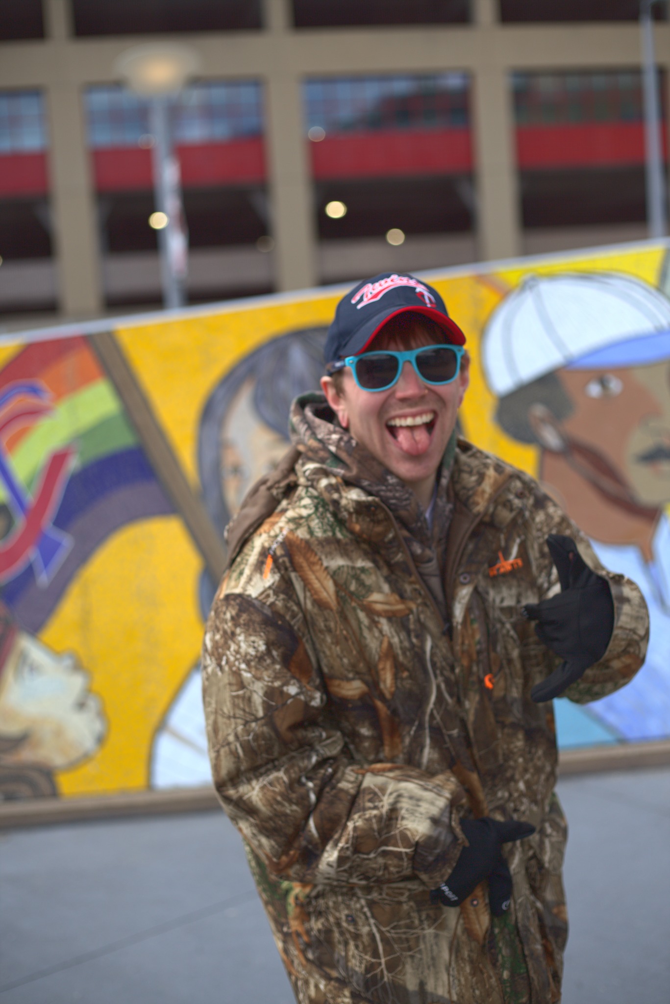 Having fun at Target Field